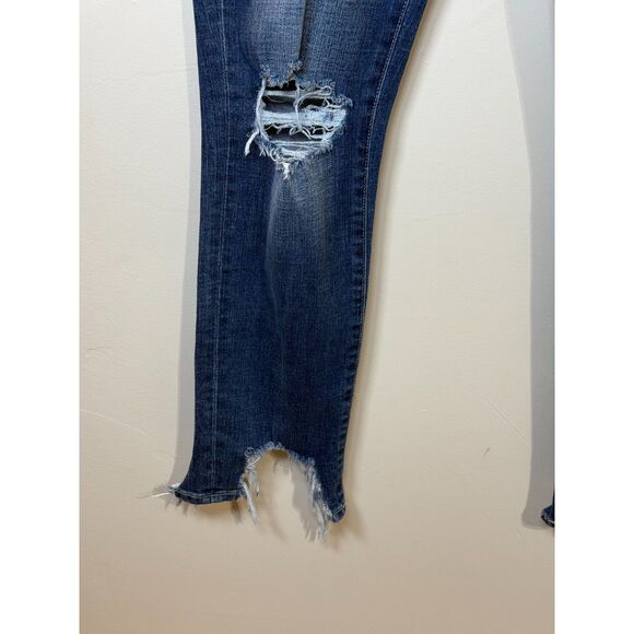 L'Agence Women's Size 28 Blue Skinny Jeans High Line Distressed Denim - Picture 6 of 7